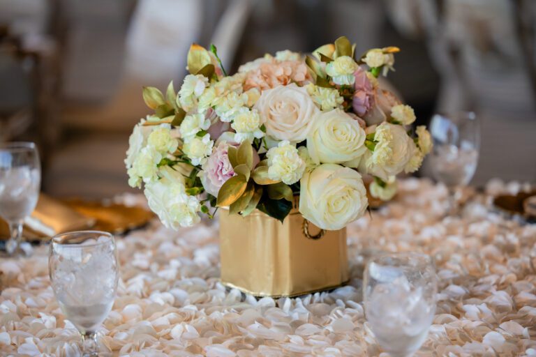 Floral Design - T dot marquee and decor